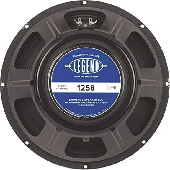 Eminence Legend 1258 12" Guitar Speaker, 50 Watts at 8 Ohms