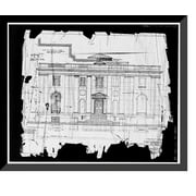 Historic Framed Print, Ives Memorial Library, 133 Elm Street, New Haven, New Haven County, CT - 48, 17-7/8" x 21-7/8"