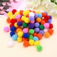 thumbnail image 6 of SUNRI 100Pcs Soft Round Fluffy Craft PomPoms Ball Mixed Color Pom Poms 20mm DIY Crafts DIY, 6 of 6