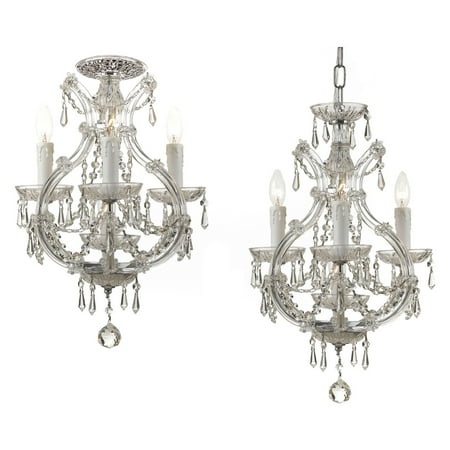 

Crystorama Lighting Group 4473-C Maria Theresa 4 Light 12-1/2 Wide Semi Flush Ceiling