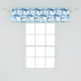 thumbnail image 2 of Ambesonne Northwoods Window Valance, Snowy Fir Forest, 54" X 12", Pale Blue White Blue, 2 of 3