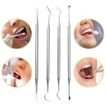 thumbnail image 3 of 8pcs LED Dental Hygiene Kit Stainless Steel Teeth Tartar Scraper Mouth Mirror Dentists Pick Tool Teeth Scaler Home Use Tools, 3 of 8