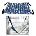 thumbnail image 3 of Cómoda jaula para gatitos Hamaca Interior ajustable de doble capa Cama acogedora para mascotas Instalar fácilmente Perros Hurón Cachorro Conejos - Verano Azul Marino L Sunnimix Hamaca colgante de gato, 3 of 8