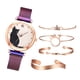 thumbnail image 2 of Elegante reloj de 34 mm para mujer con , conjunto de , banda de Púrpura Hugo brazalete de reloj de acero inoxidable, 2 of 10