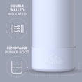 thumbnail image 4 of Hydrapeak 32oz Sport Insulated Water Bottle with Straw or Chug Lid, Leak & Spill Proof, Keeps Drinks Cold for 24 Hours, Hot for 12 Hours, Premium Stainless Steel Water Bottles (32oz, Ice), 4 of 9