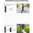 thumbnail image 3 of Vlog Camera Mini Tripod, Secure Multifunctional PTZ Camera Tripod 1/4in Standard Screw Stabilizer Portable  for Video Record, 3 of 8