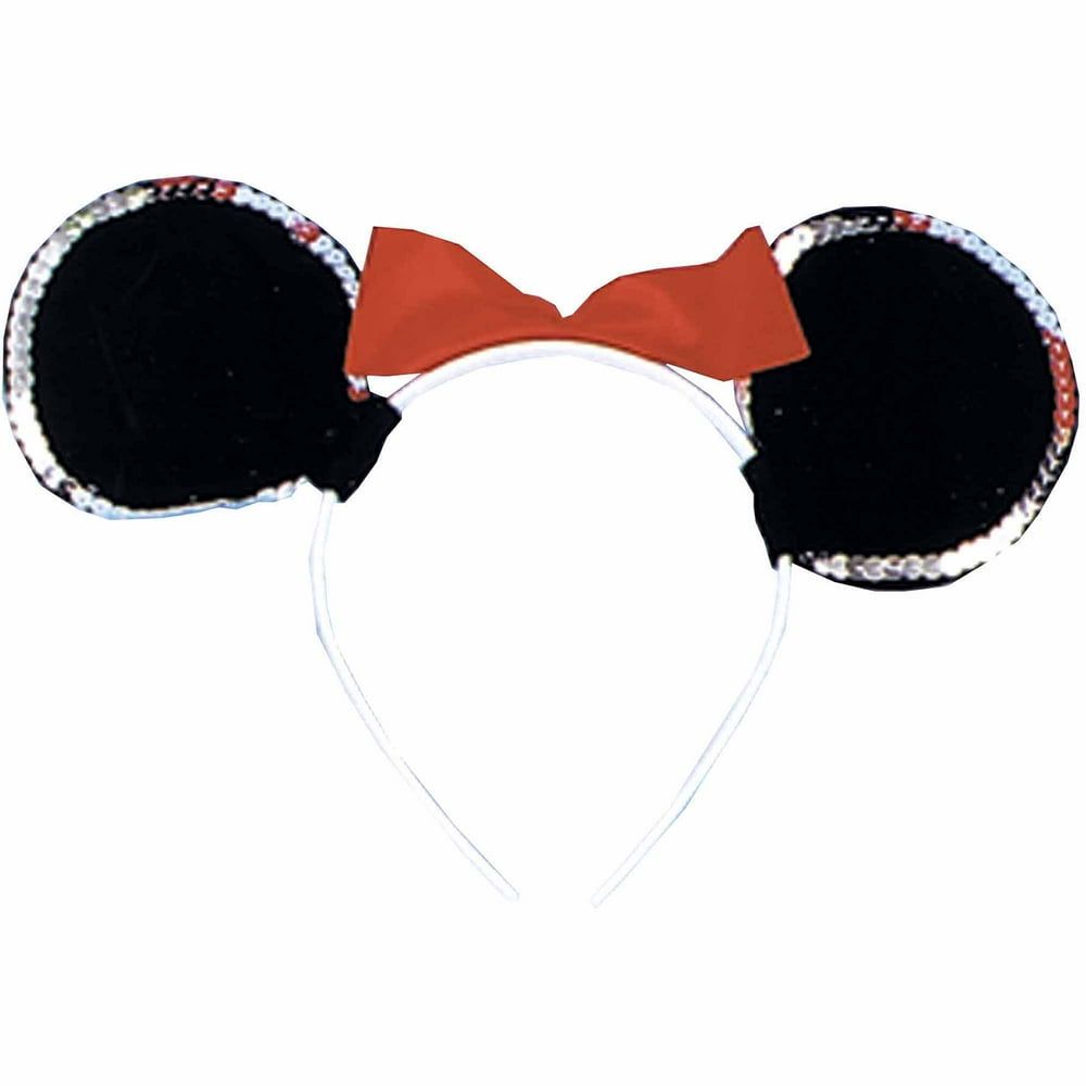 Deluxe Mouse Ears Adult Halloween Accessory