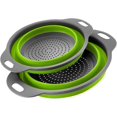 thumbnail image 1 of 2pcs Set Silicone Colander, Foldable Filter,fruit And Vegetable Basket, 1 of 5