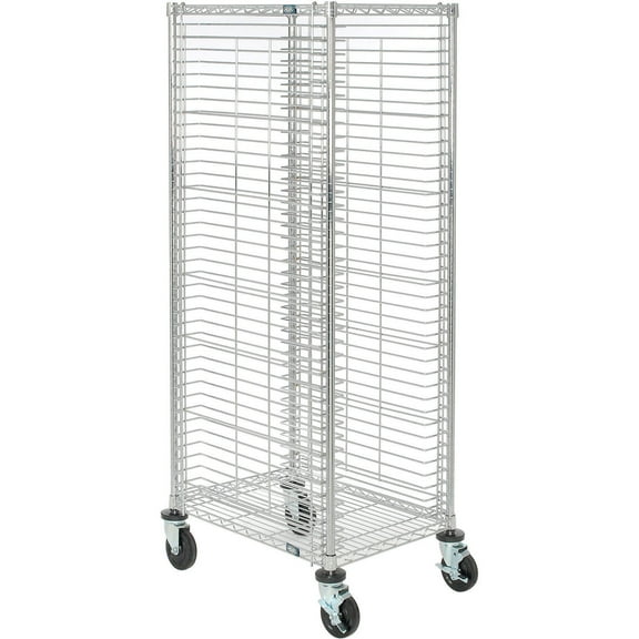 Nexel End Load Wire Tray Truck with 39 Tray Capacity, 30"L x 21"W x 69"H