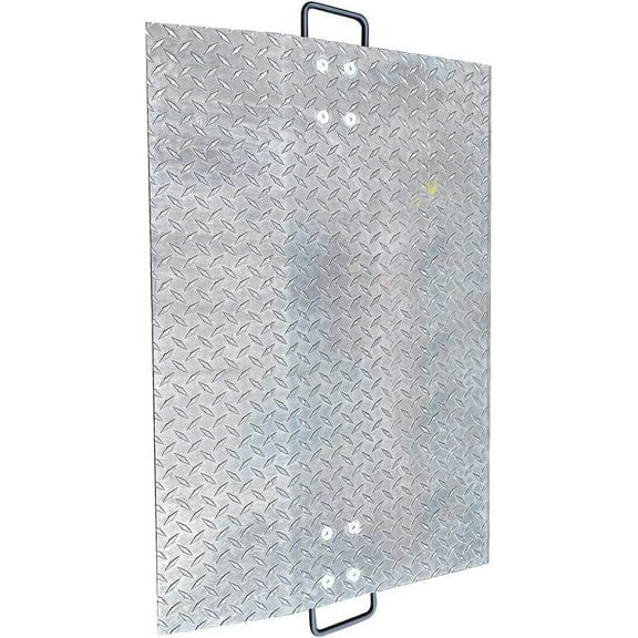 HPDAVV Aluminum Economizer Dockplate, 2500 lbs Capacity, 36" L x 42" W x 9.38" H, 5" Height Difference, 3/8" Plate Thickness