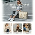 thumbnail image 5 of Tote Bag for Women - Dog Paw Footprint Shoulder Bag - Large Utility Work Duffle Bag with Zipper Handbag for Travel, Work, Sprots, 5 of 5