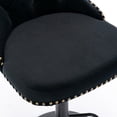 thumbnail image 5 of Swivel Velvet Barstools Adjusatble Seat Height from 25-33 Inch,Modern Upholstered Bar Stools with Backs Comfortable Tufted for Home Pub and Kitchen Island,Set of 2, 5 of 5