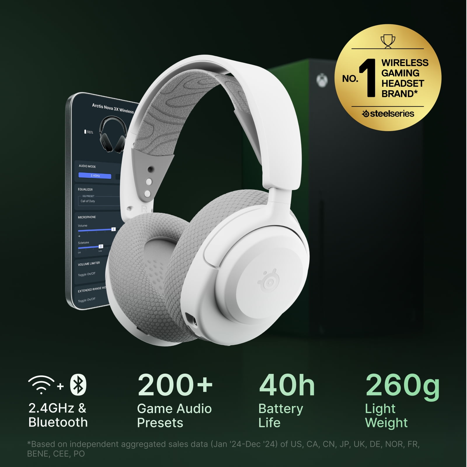 SteelSeries Arctis Nova 3X Wireless Multi-Platform Gaming Headset
