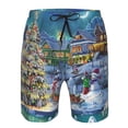 thumbnail image 3 of Goofa Christmas Tree Printed Mens Swim Trunks Summer Quick Dry Short Beach Swimwear Bathing Suits-X-Large, 3 of 9