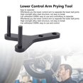 thumbnail image 3 of Lower Control Arm Prying Tool Alloy Steel Lower Ball Joint Pry Suspension Specialty Arm Lever Bushing Tool Work with A 1/2in Drive Extension Breaker Bar, 3 of 7