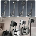 thumbnail image 5 of ABPETE Suction Cup Shower Head Holder - Angle Adjustable Spring Arm, Flexible Wall Mount Shower Hose Holder, Removable Hand Held Shower Bracket with Vacuum Lock & Bonus Hook for Bathroom, Kitchen, 5 of 7