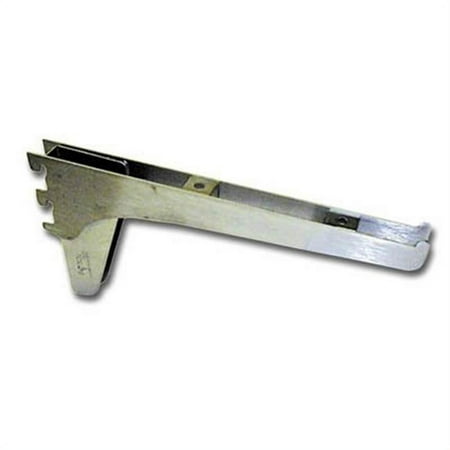 

Knape & Vogt KV0185 ANO 10 10 in. Brackt for Double Slot - Anochrome