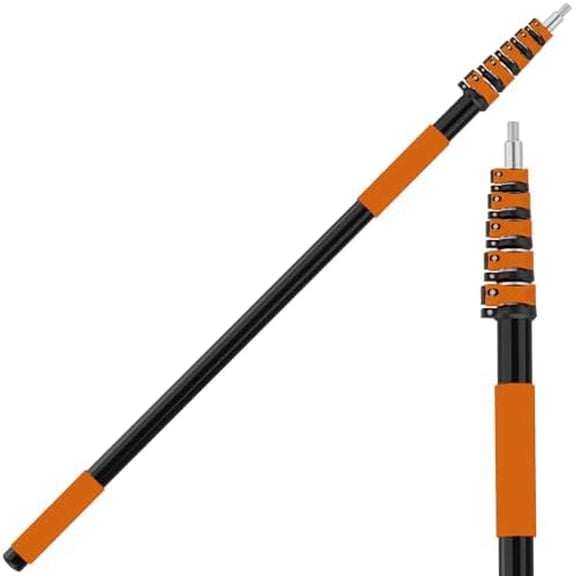 30FT Reach Telescoping Pole - 5 to 24FT Extension Pole, Portable Aluminum Telescoping Rod with Easy Flip Lock, Paint Roller Extension Poles for Paint Dusting, Window Cleaning$$Tools & Hardware Other
