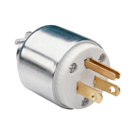 PASS ARMORED PLUG WHITE 3W 15A
