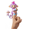 Fingerlings Baby Monkey & Mini BFFs - Violet & Hope (Mauve-Blue) - Interactive Baby Collectible Pet - By WowWee
