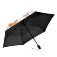 thumbnail image 2 of FORMRS Travel Umbrella Folding Auto Open Close Windproof Rain UV Protection, Orange Seahorse, 2 of 8