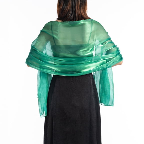 Namzi Shawls Wraps for Evening Dresses Sheer Soft Bridesmaid Wedding Formal Party-Green