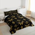 thumbnail image 3 of Feelyou Butterfly Teens Twin Comforter Sets, Damask Aztec Triangle Bedding Set, 2 Pieces, 3 of 8