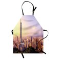 thumbnail image 1 of Landscape Apron Evening Skyline of Taipei Taiwan Cityscape Modern Asian Landmark Urban Scenery, Unisex Kitchen Bib Apron with Adjustable Neck for Cooking Baking Gardening, Multicolor, by Ambesonne, 1 of 3