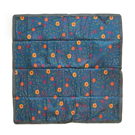 UPC: 0812967027699 | Little Unicorn 5×5 Indoor/Outdoor Unisex Family Blanket Midnight Poppy