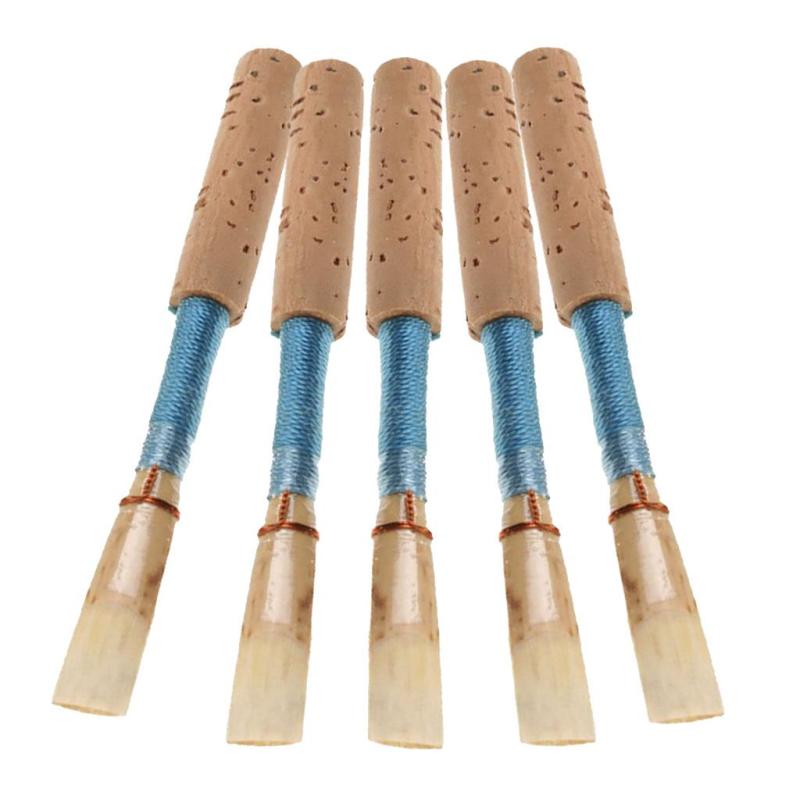 5pcs Oboe Reeds Cork Reed, Strength Medium Soft Handmade Oboe Reed for