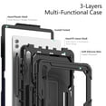 thumbnail image 6 of For Samsung Galaxy Tab S10 Ultra/S9 Ultra/S8 Ultra Case 14.6 inch, 360 Rotating Shockproof Cover with Stand, Screen Protector, Shoulder Strap (SM-X920/X910/X900), Black, 6 of 7