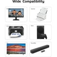thumbnail image 3 of 5 ft Printer Power Cord Cable Fit for HP OfficeJet Pro, Envy, DeskJet Series Printers 2 Prong Replacement - (ETL Listed Cable), 3 of 7