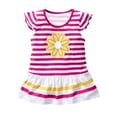 thumbnail image 5 of Ruimatai Summer Girls Two Piece Outfits Sets Fashion Striped Daisy Printed Tops and Short Pants Cute Toddler Girls Clothes Set, 5 of 7