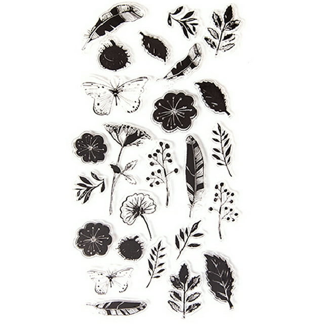 Clear Stamp DIY Transparent Assorted Patterns Silicone Stamp Decorative Stamp