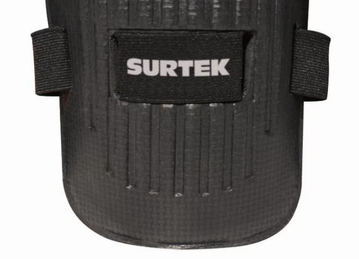 Surtek Reinforced Flexible Rubber Foam Knee Pad, Black