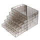 thumbnail image 3 of Caja de almacenamiento de cuentas de escritorio, organizador de cajones transparentes, organizador de cuentas acrílicas gris, 3 of 9