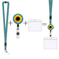 thumbnail image 2 of Fresh Green Yellow Sunflower Keychain Keycord Lanyards for Keys ID Card Name Badge Holder Mobile Phone Hang Rope Keyring 2, 2 of 5