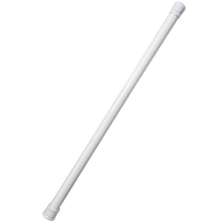 SEWOART Adjustable White Clothes Drying Rod Telescopic Tension Pole for Shower and Closet Use