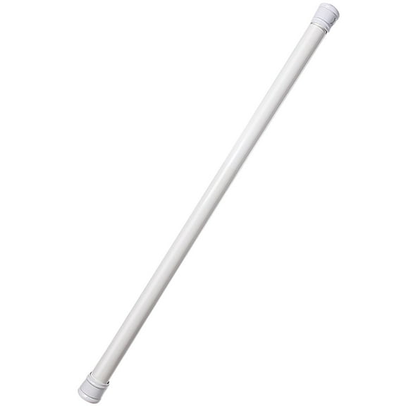 SEWOART Adjustable White Clothes Drying Rod Telescopic Tension Pole for Shower and Closet Use