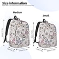 thumbnail image 4 of Daiia Vintage Butterflies Vintage Canvas Backpack for Men and Women ,Hiking Backpack,Travel Laptop Bag for School,Large Capacity Backpack, 4 of 7
