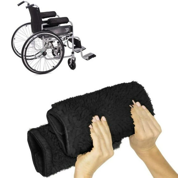 2pcs Wheelchair Armrest Pads, Non Slip Arm Rest Cover Cushion, Accessories Office Chair Arm Pads for adults Soft Support Cushion 12''