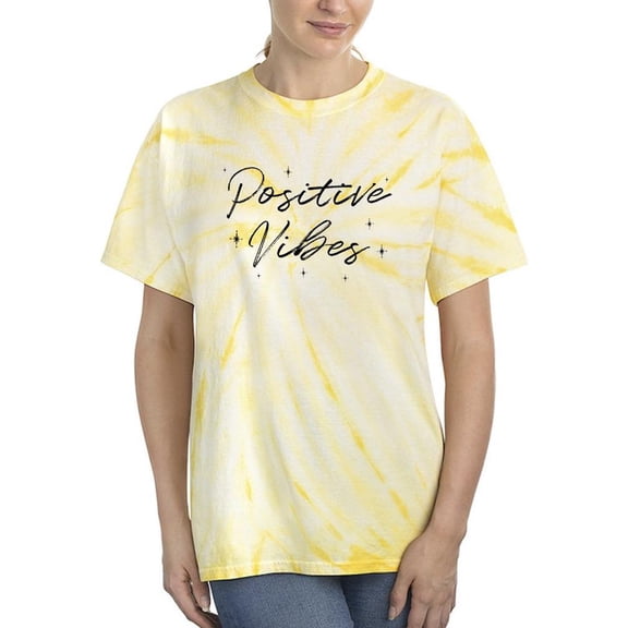 Positive Vibes. Tie Dye Cyclone Women -Smartprints Designs, Female Medium