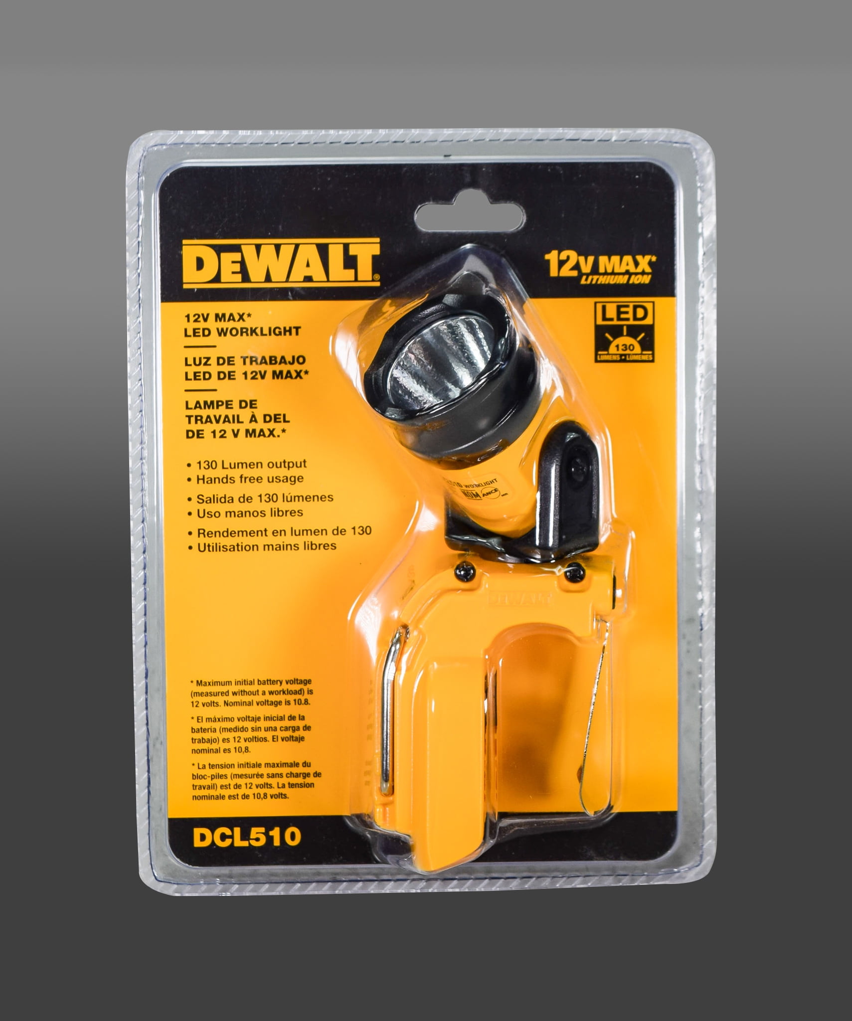 DEWALT DCL510 12V Cordless LED Work Light for sale online 