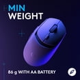 thumbnail image 6 of Logitech G309 LIGHTSPEED Wireless Gaming Mouse, Lightweight, LIGHTFORCE Hybrid Switches, HERO 25K Sensor, 300+ Hour Battery Life With AA Battery, 6 Programmable Buttons, PC & Mac - White, 6 of 11