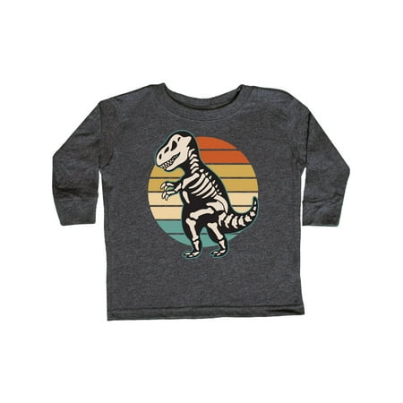

Inktastic Dinosaur Skeleton Halloween Gift Toddler Boy or Toddler Girl Long Sleeve T-Shirt