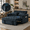 Black001, variant on Gewnee 3-in-1 Convertible Sofa Bed and Loveseat Sleeper, Velvet Pull Out Couch with USB & Side Pockets, Dark Grey, Living Room & Apartment