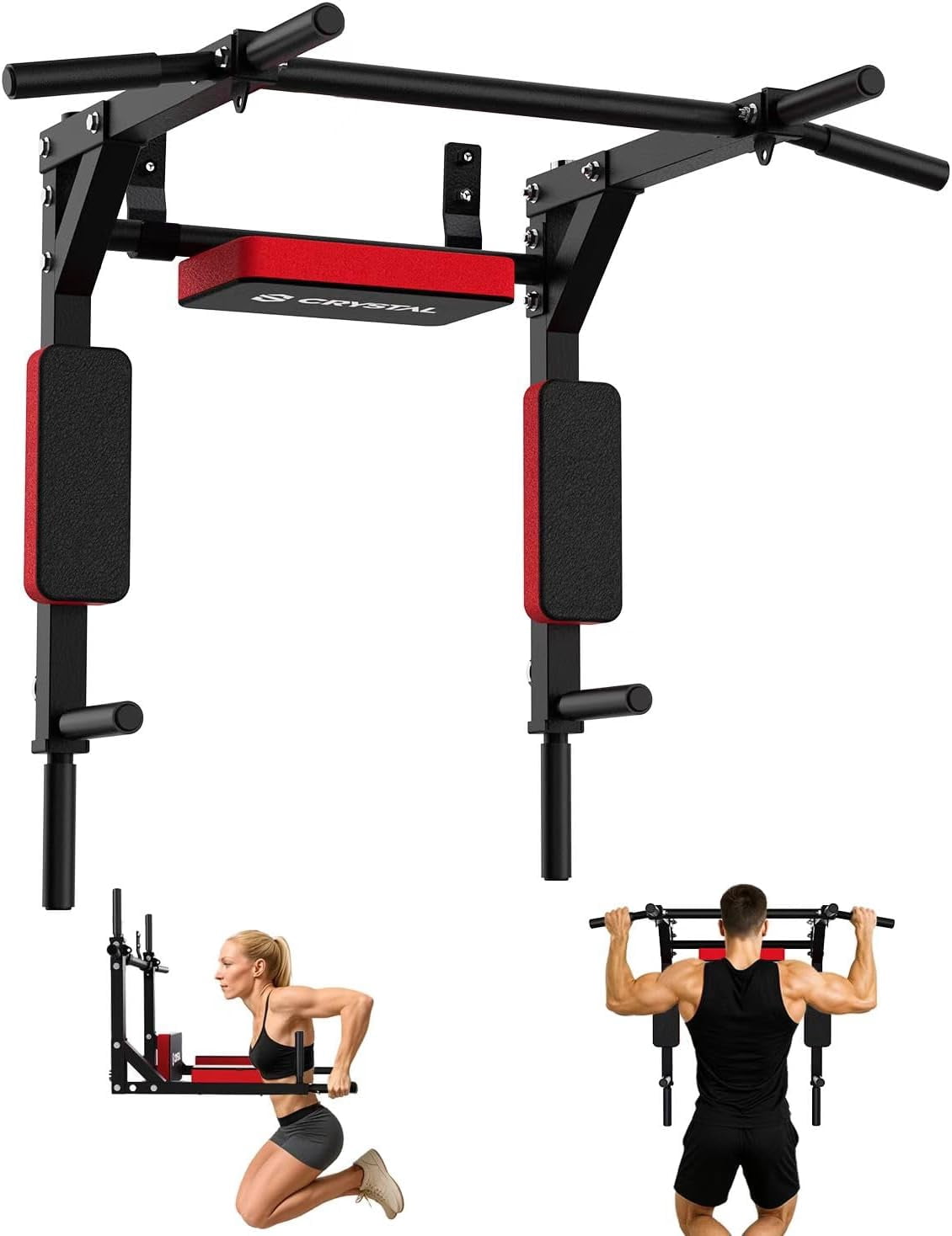 Idealforce, Doorway Chin Up Pull Up Bar, 1 Pack, Black - Walmart.com