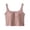 Coffee, variant on Women's Solid Color Vest with Built-in Bra Wireless Padded Tank Top, Round Neck Seamless Bottoming Shirt, Breathable Elastic Camisole, Sleeveless Shaping Base Layer, Soft Daily Underwear Top