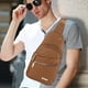 thumbnail image 5 of Bolso bandolera para hombre y mujer | Mochila pequeña impermeable para el pecho con orificio para auriculares | Mochila ligera de 30 x 18 x 8 cm | Bolso bandolera para senderismo, camping, viajes al, 5 of 5