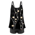 thumbnail image 4 of MKLEKYY Pijama Corto Para Mujer, Traje De Baño Tankini Fluido De Dos Piezas Con Pantalones Cortos Y Cuello En U, Trajes De Baño De 2 Piezas, 4 of 4
